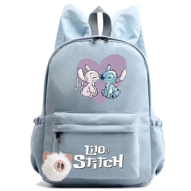 Disney Lilo Stitch Backpack Teen Girl Boy Back To School Backpack School Bag Rucksack Women Canvas Rucksack Kid Birthday Gift