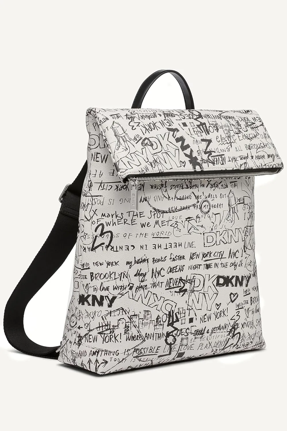 DKNY Women's Tinsley Backpack, Marshmellow/Black, One Size
