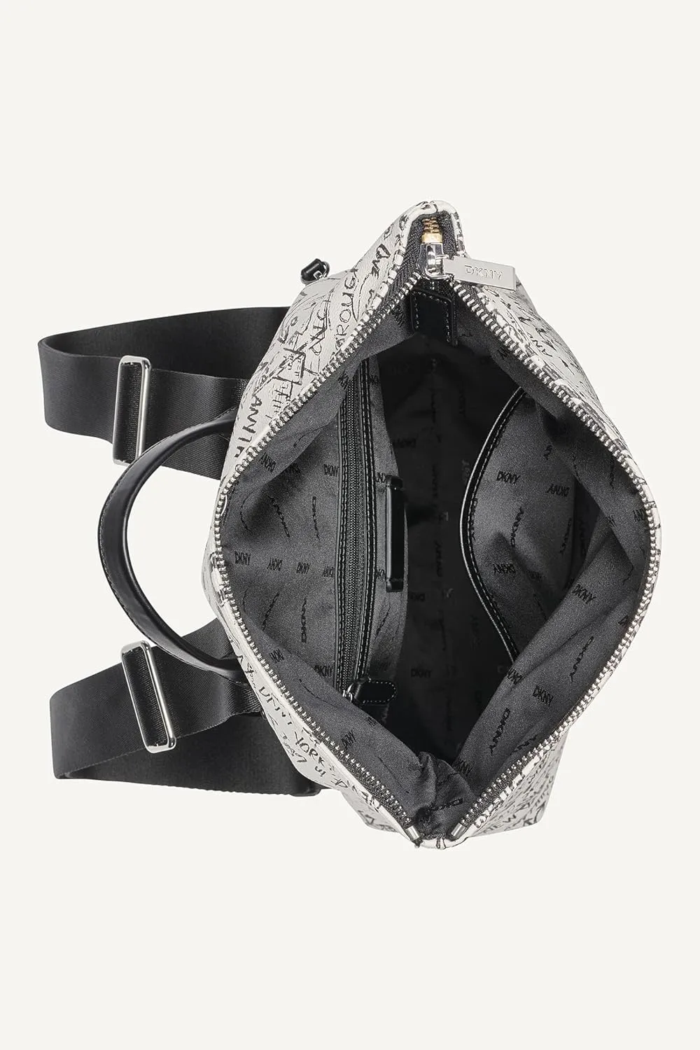 DKNY Women's Tinsley Backpack, Marshmellow/Black, One Size