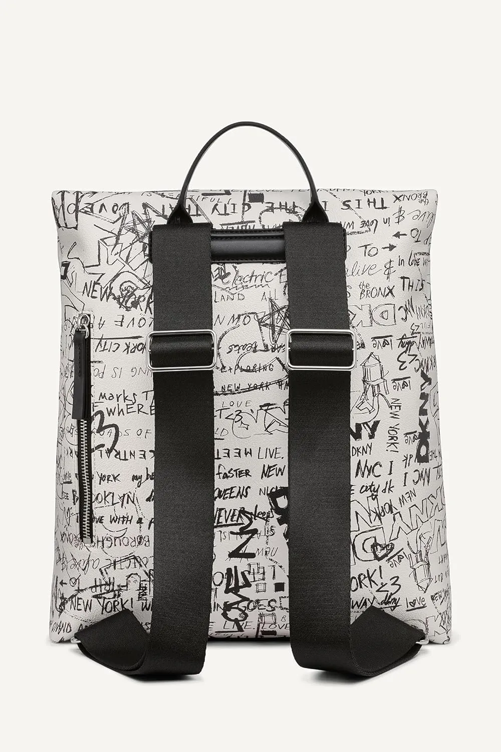 DKNY Women's Tinsley Backpack, Marshmellow/Black, One Size