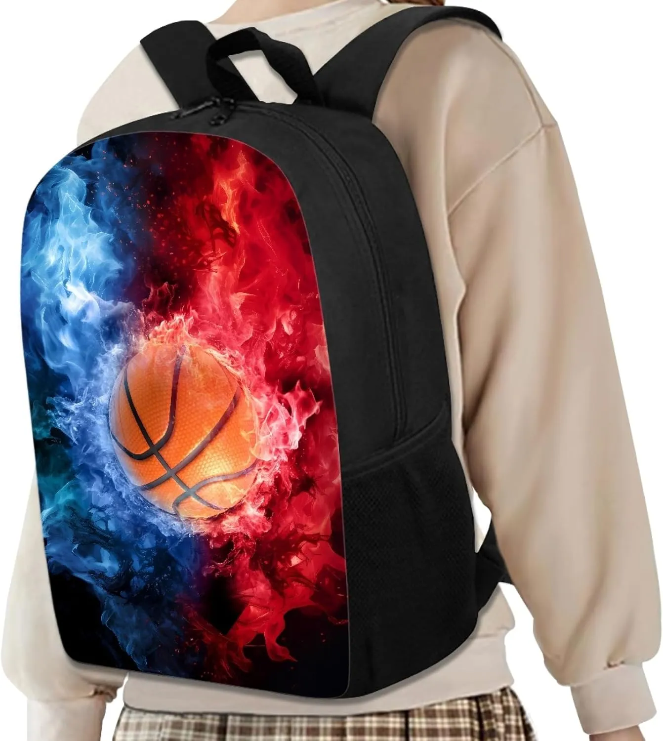 Dolyues Basketball Backpack for Boys School Book Bag for Teen Girls Children Students Bookbag Backpacks Schoolbag for Girls Kids Teen Women Casual Travel Daypacks Sport