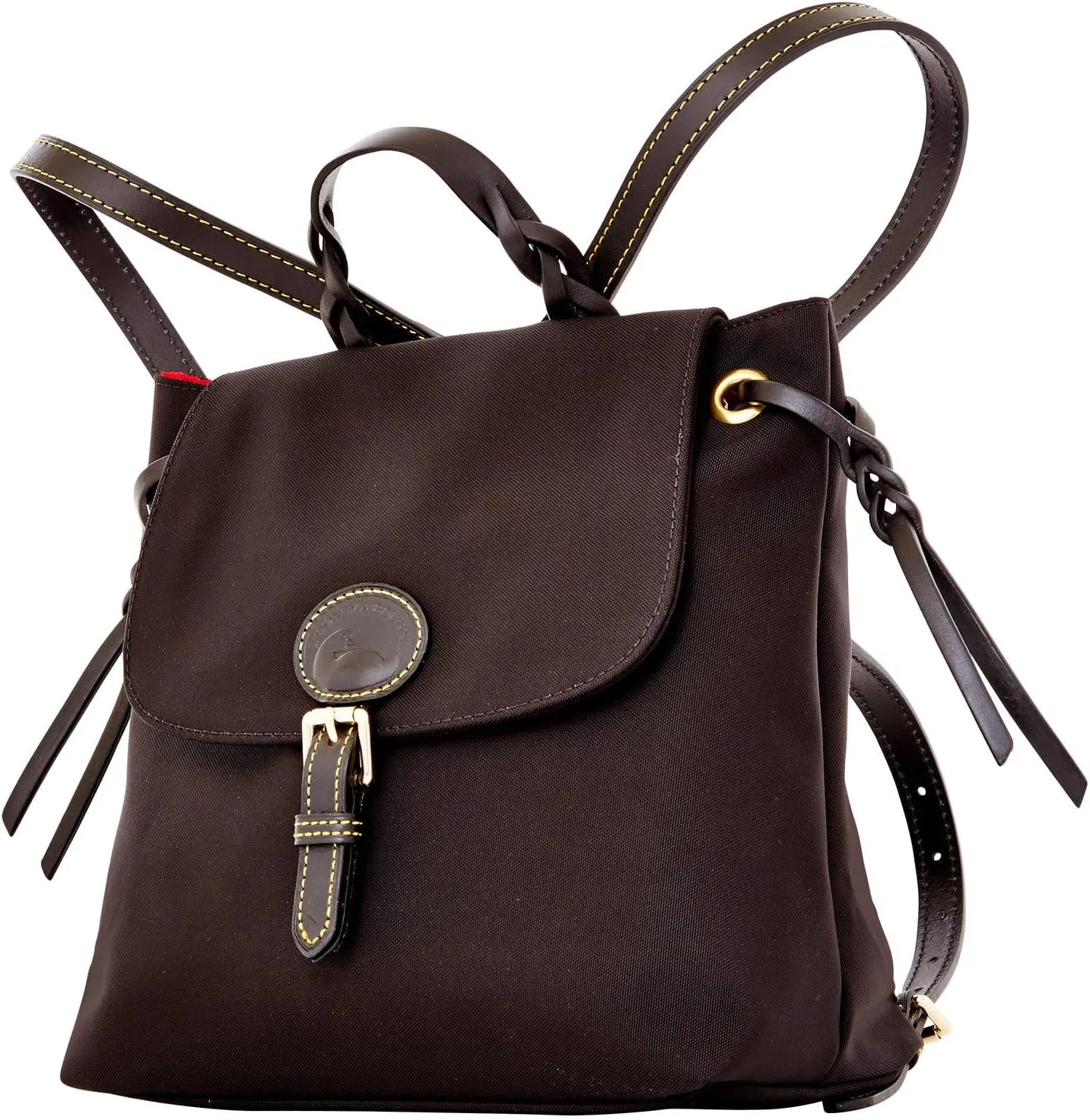 Dooney & Bourke Handbags for Women, Small Nylon Flap Backpack Purse