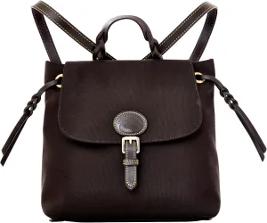 Dooney & Bourke Handbags for Women, Small Nylon Flap Backpack Purse