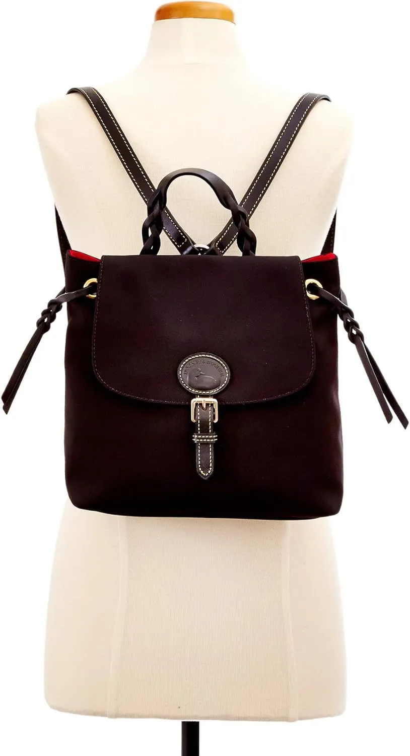 Dooney & Bourke Handbags for Women, Small Nylon Flap Backpack Purse