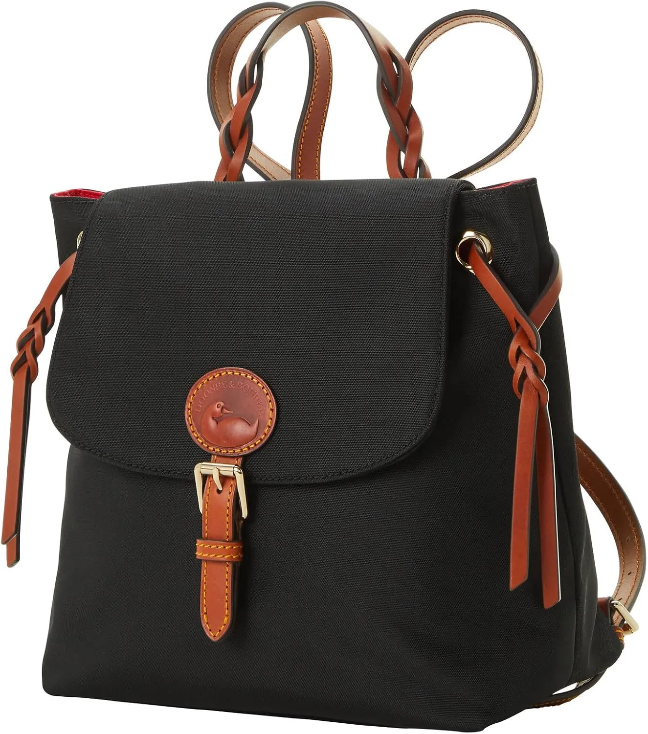 Dooney & Bourke Handbags for Women, Small Nylon Flap Backpack Purse