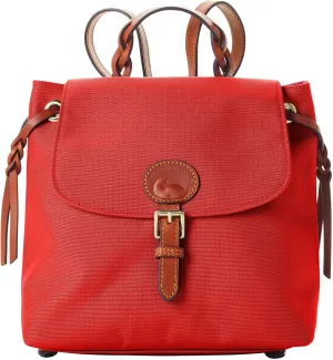 Dooney & Bourke Handbags for Women, Small Nylon Flap Backpack Purse