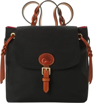 Dooney & Bourke Handbags for Women, Small Nylon Flap Backpack Purse