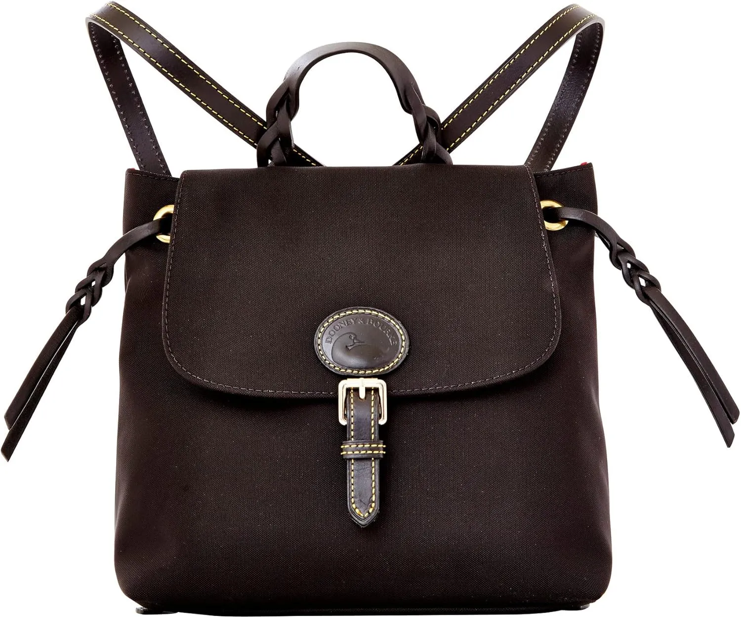 Dooney & Bourke Handbags for Women, Small Nylon Flap Backpack Purse