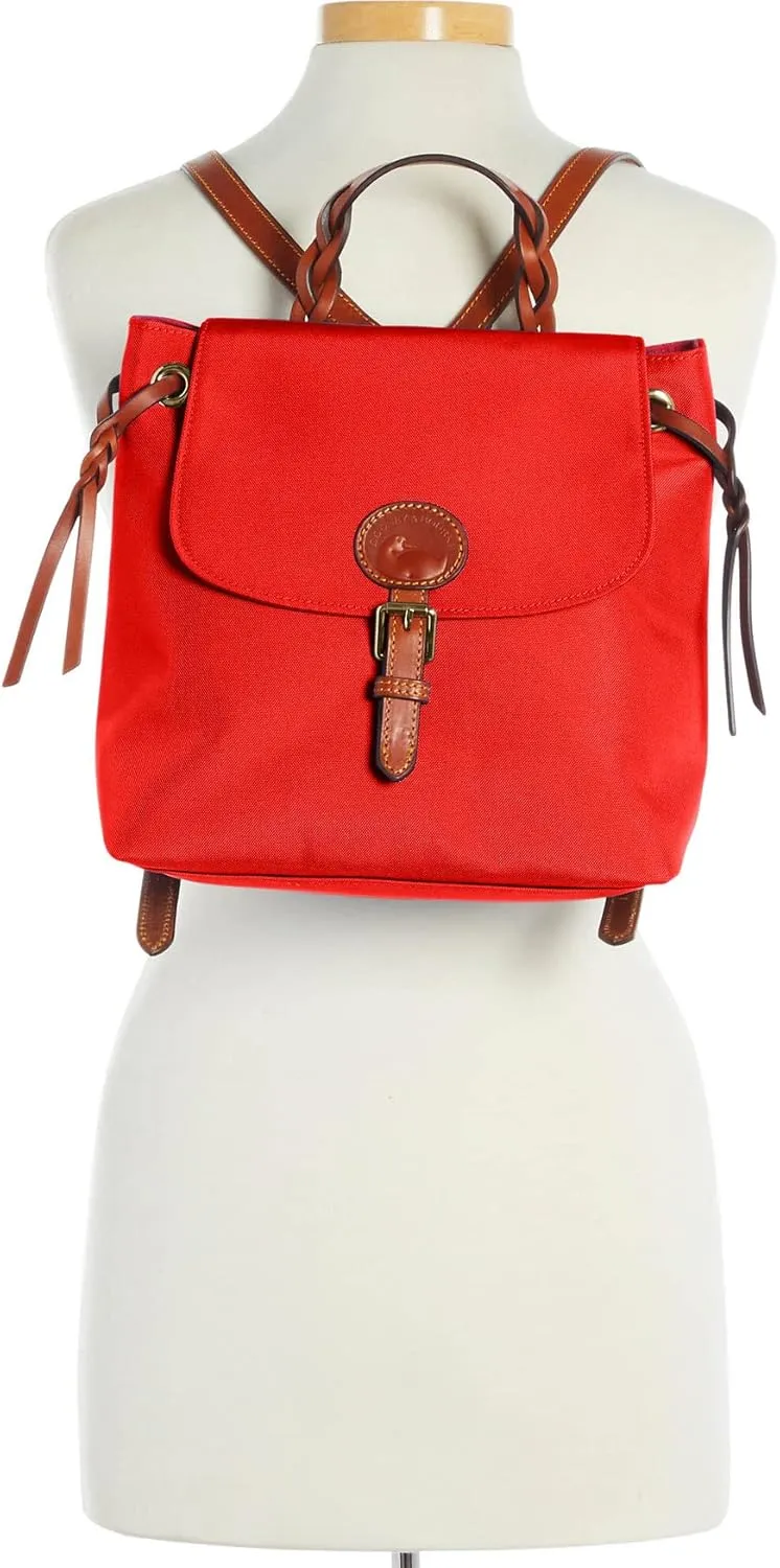 Dooney & Bourke Handbags for Women, Small Nylon Flap Backpack Purse