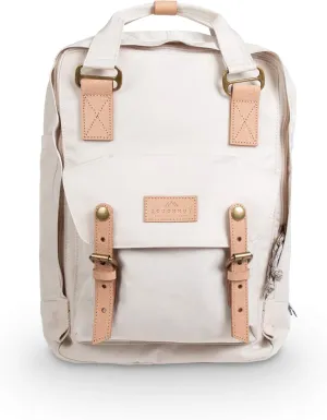 Doughnut Travel Laptop Backpack, Slim Durable Reborn Series Daypack Backpacks, Water Resistant College Computer Bag for Men & Women Fits 14 Inch Notebook(White)