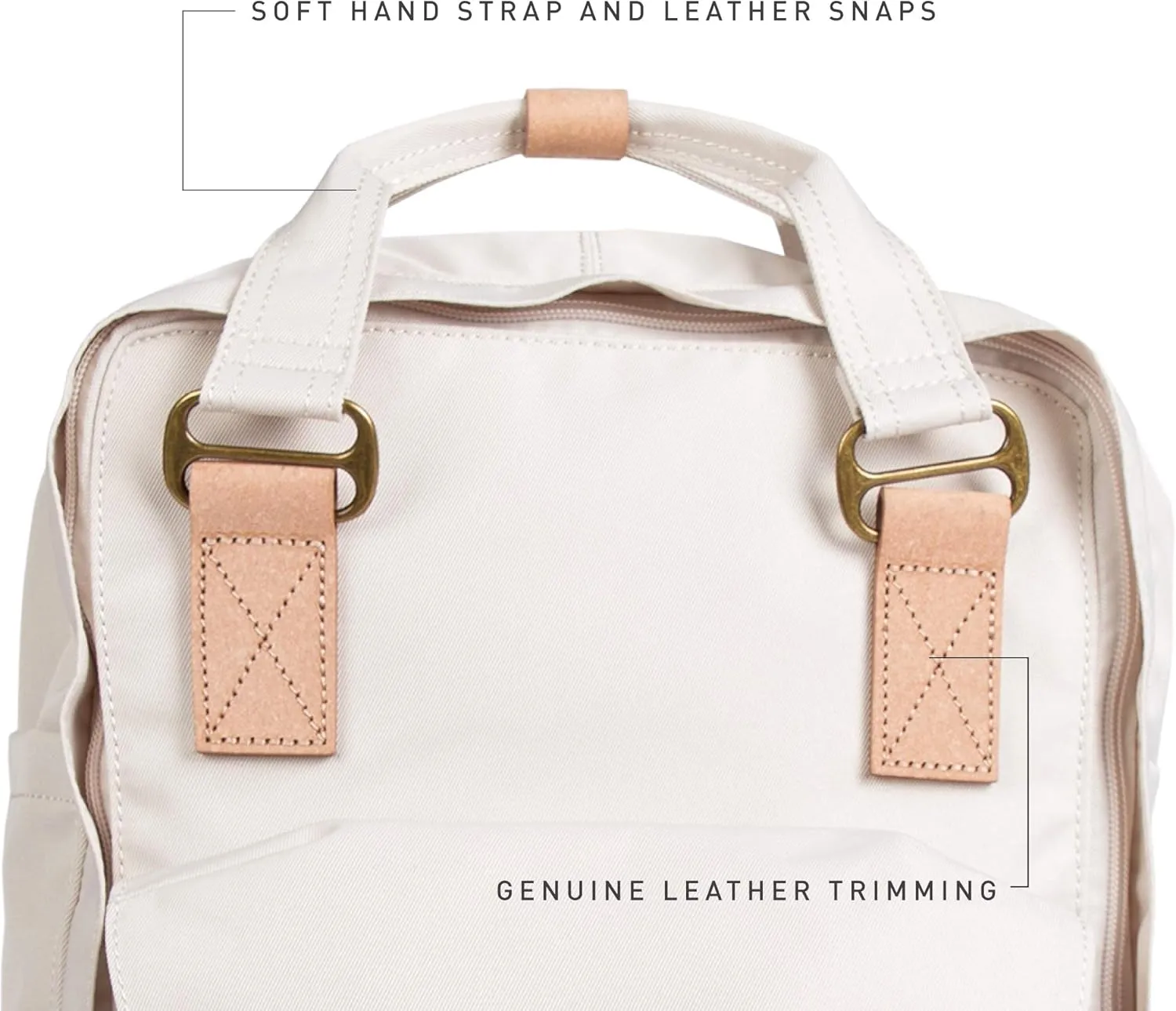 Doughnut Travel Laptop Backpack, Slim Durable Reborn Series Daypack Backpacks, Water Resistant College Computer Bag for Men & Women Fits 14 Inch Notebook(White)