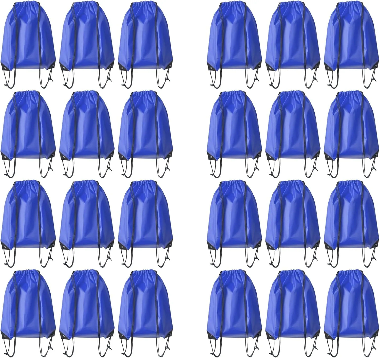 Drawstring Backpack Bulk 24Pcs Draw String Backpack Bags DIY Gym Sports Traveling Yoga Cinch Bag Sackpack Drawstring (royal blue bluenoye)