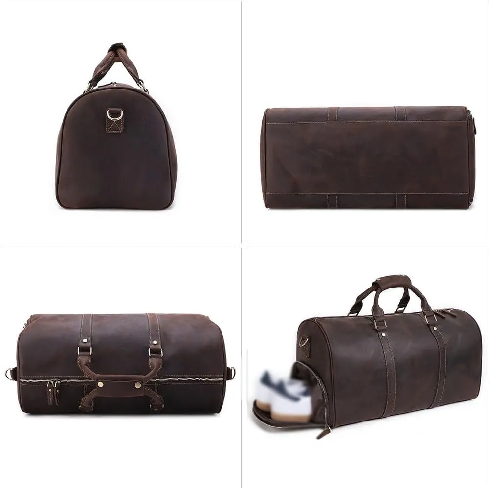 Duffle Bag with Compartments and Wet Pocket