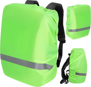 Elastic Backpack Rain Cover 3pcs Reflective Tags Waterproof Bag Cover for Hiking Camping and Traveling Safety