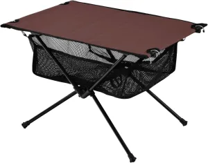 Emelivor Burgundy Dark Red Folding Camping Table Portable Beach Table with Carry Bag Small Camping Side Table for Outdoor Camping Hiking Picnic Travel