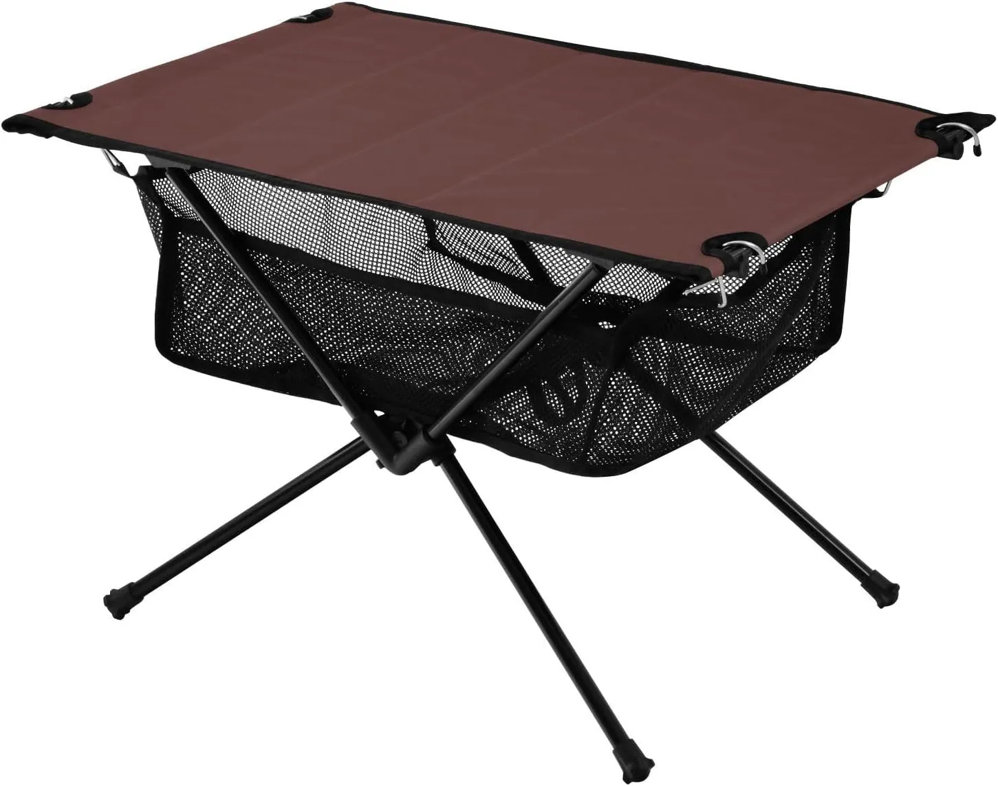 Emelivor Burgundy Dark Red Folding Camping Table Portable Beach Table with Carry Bag Small Camping Side Table for Outdoor Camping Hiking Picnic Travel