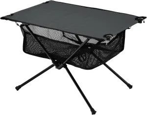 Emelivor Dark Gray Black Folding Camping Table Portable Beach Table with Carry Bag Small Foldable Table for Outdoor Picnic Camping Travel Fishing