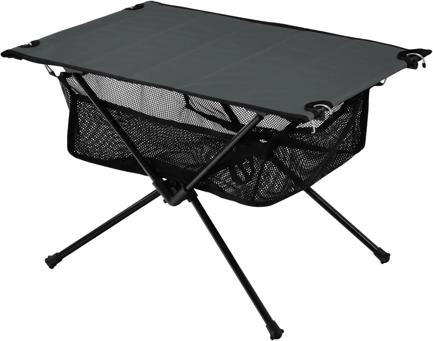 Emelivor Dark Gray Black Folding Camping Table Portable Beach Table with Carry Bag Small Foldable Table for Outdoor Picnic Camping Travel Fishing