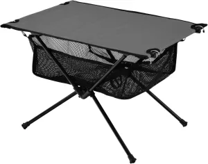 Emelivor Gray Folding Camping Table Portable Beach Table with Carry Bag Small Picnic Table for Picnic Camping Outdoor Travel Hiking