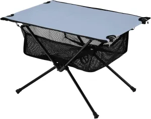 Emelivor Light Steel Folding Camping Table Portable Beach Table with Carry Bag Small Camping Side Table for Outdoor Hiking Picnic Travel Beach