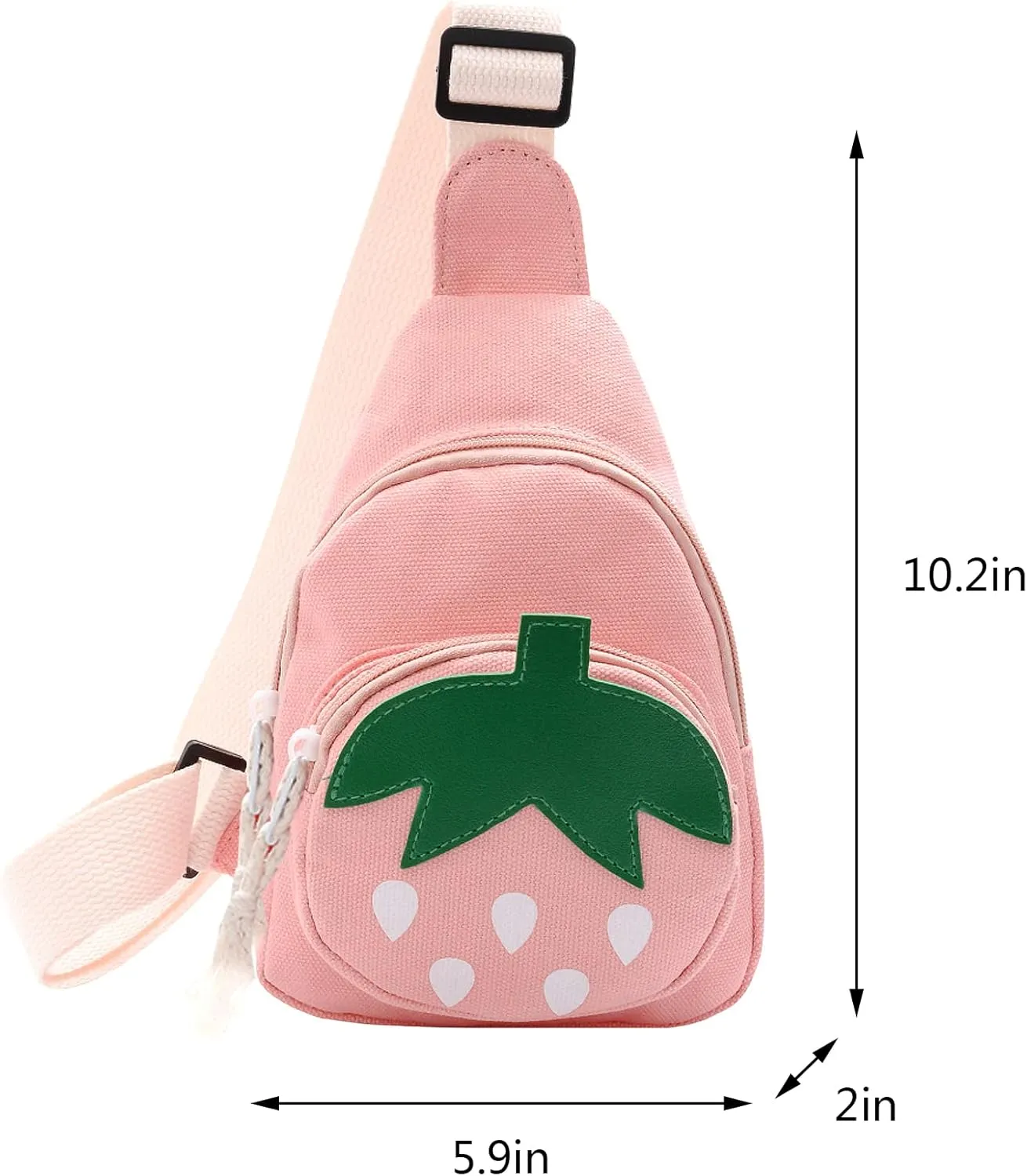 Erinaco Fruit Strawberry Sling Bags Shoulder Backpack CrossBody Backpack Casual Daypack