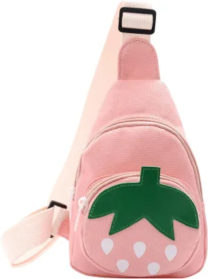 Erinaco Fruit Strawberry Sling Bags Shoulder Backpack CrossBody Backpack Casual Daypack