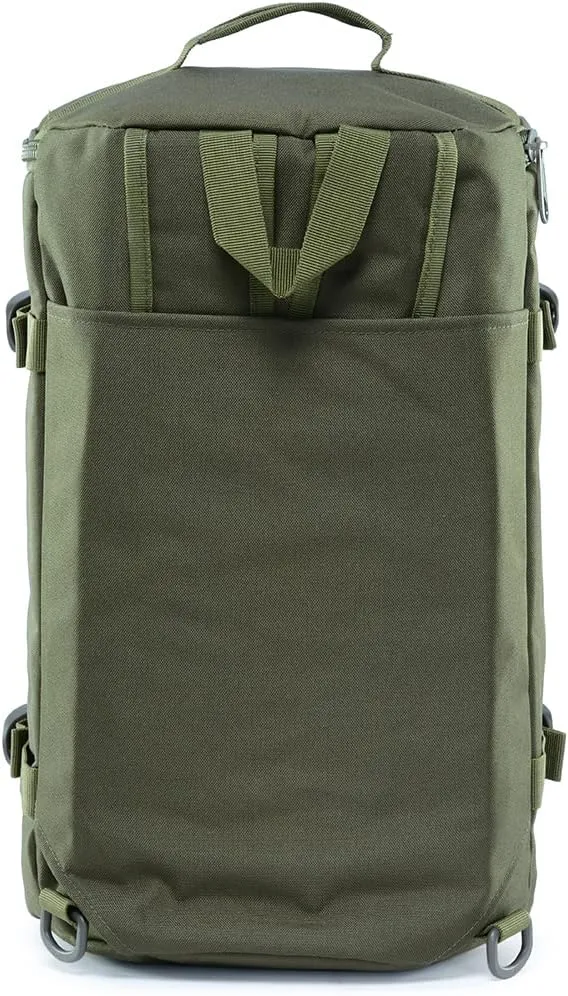 Eshow Canvas Travel Duffel Bgas, Weekender Backpack for Men Women Canvas Duffel Backpacks, Convertible Travel Backpack Shoulder Bag
