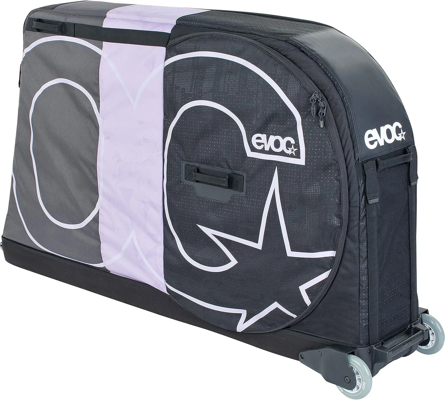 EVOC PRO Lightweight Bike Transport Bag (incl. Clip-ON Wheel 2.0, Disc Protection, Fork Mount Stabilisation, Bike Stand PRO, Frame PAD, 305L, Max. Wheelbase 130 cm)