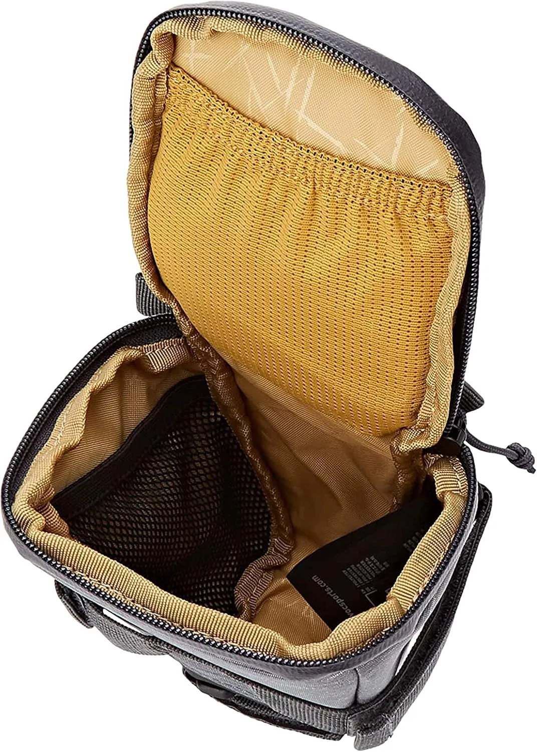 EVOC SEAT BAG TOUR saddle bag, Bicycle frame bag for more storage space on the seat post (size: M, 0.7 L storage space, abrasion-resistant, water-repellent, Hypalon reinforcement), Carbon Grey