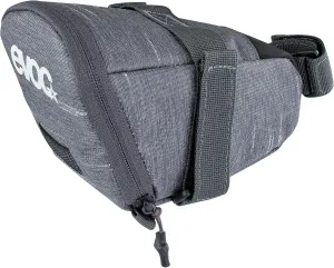 EVOC SEAT BAG TOUR saddle bag, Bicycle frame bag for more storage space on the seat post (size: M, 0.7 L storage space, abrasion-resistant, water-repellent, Hypalon reinforcement), Carbon Grey