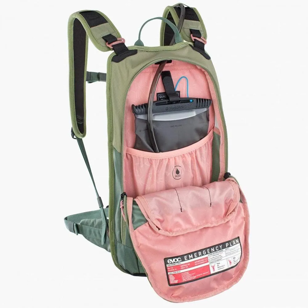 EVOC Stage 6 Technical Bike Backpack for Enduro Biking and Other Outdoor Activities (Well Thought-Out Pocket Management, Maximum Back Ventilation)