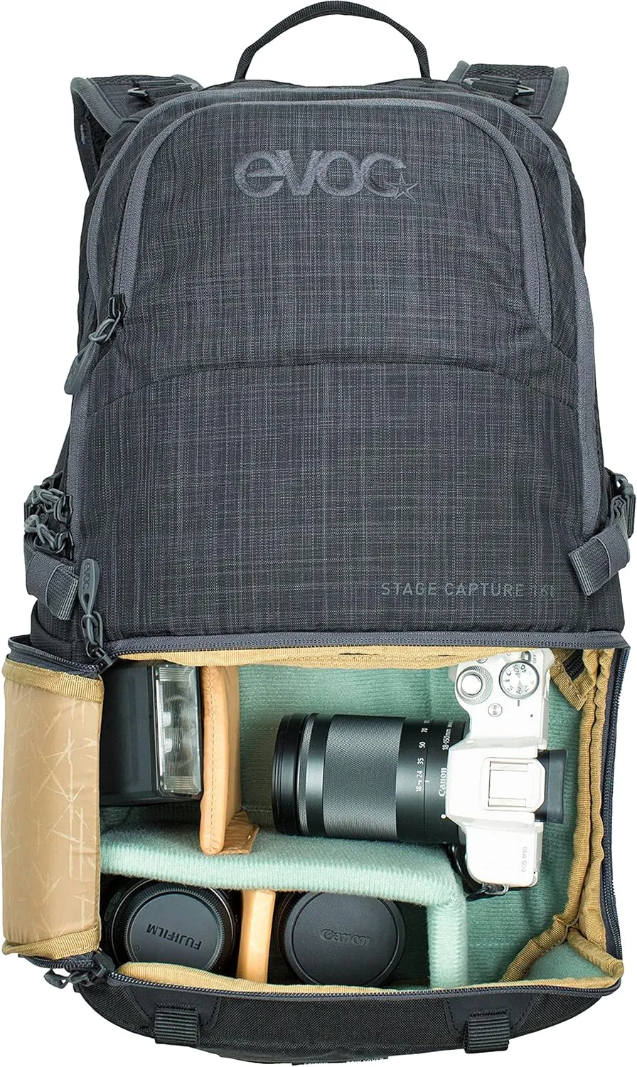 Evoc STAGE CAPTURE 16L, Carbon Grau Meliert, One Size