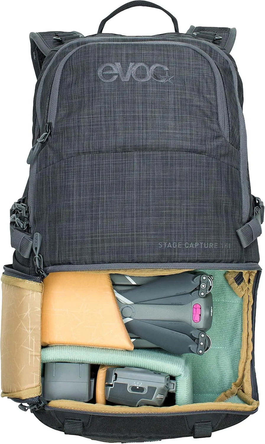 Evoc STAGE CAPTURE 16L, Carbon Grau Meliert, One Size