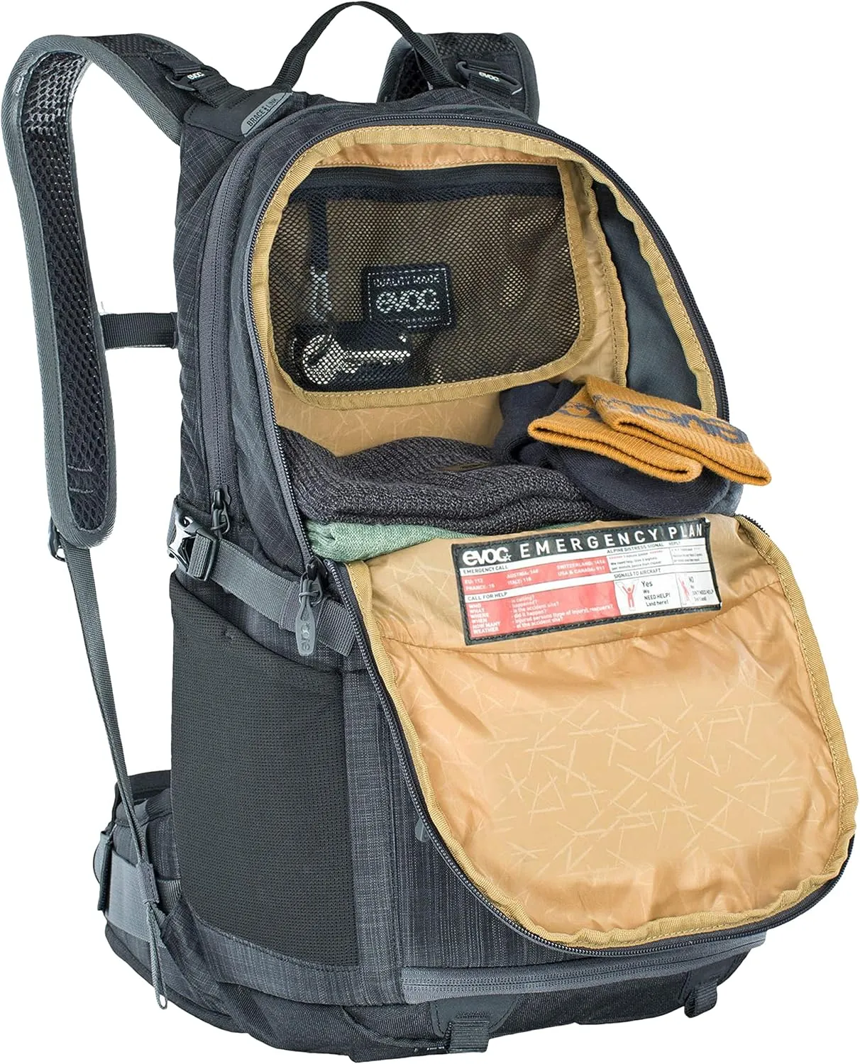 Evoc STAGE CAPTURE 16L, Carbon Grau Meliert, One Size
