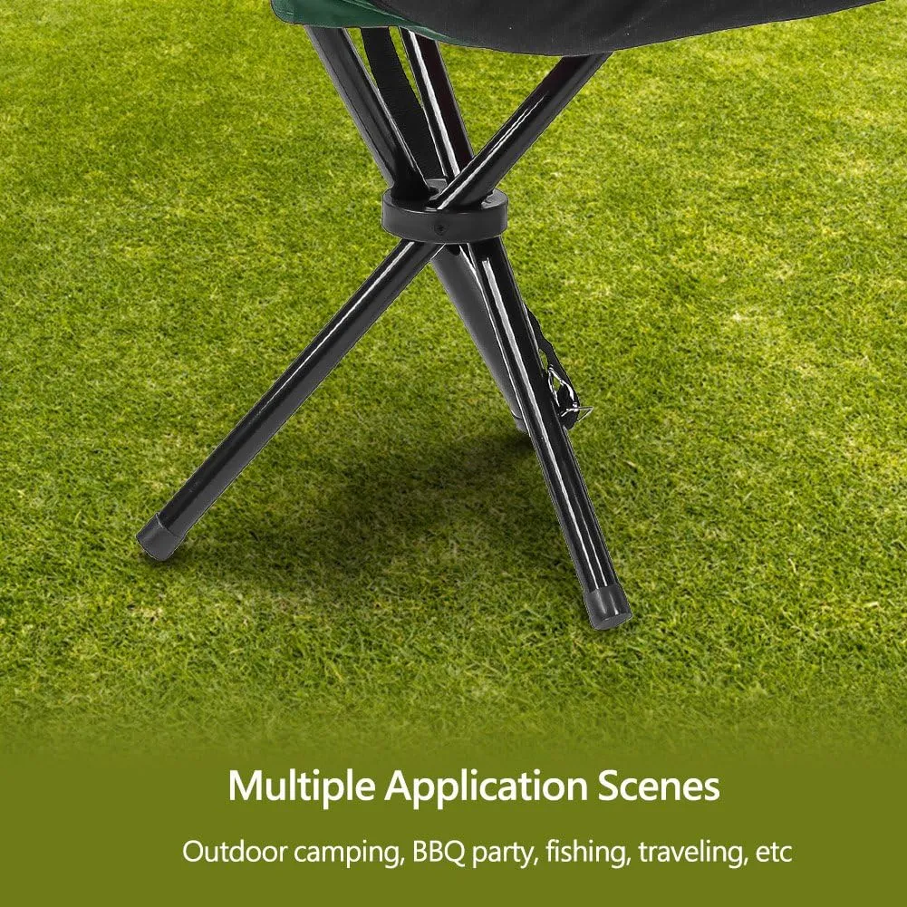 EVTSCAN Folding Camping Stool, Portable Camping Fishing Chair, Tripod Chair for Outdoor Camping Hiking Fishing Picnic BBQ Travel