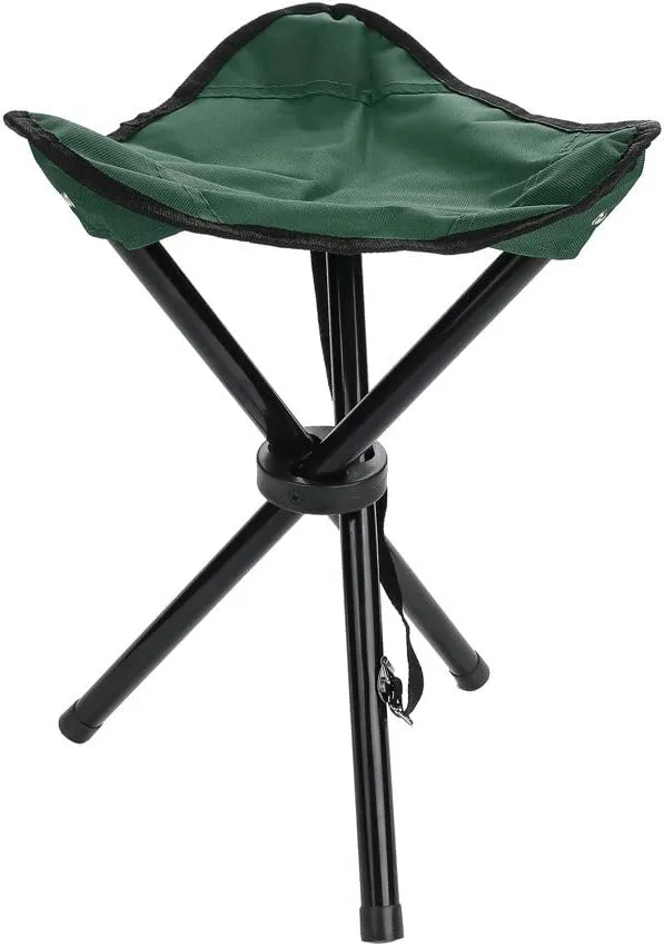 EVTSCAN Folding Camping Stool, Portable Camping Fishing Chair, Tripod Chair for Outdoor Camping Hiking Fishing Picnic BBQ Travel