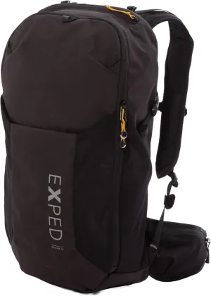 Exped Skyline 30 Liter Backpack - Lightweight Daypack Used for Demanding Hikes, and Multi-Day Hut Tours, Rain Cover, Storage and Bladder Compartment, Medium/Long, Black