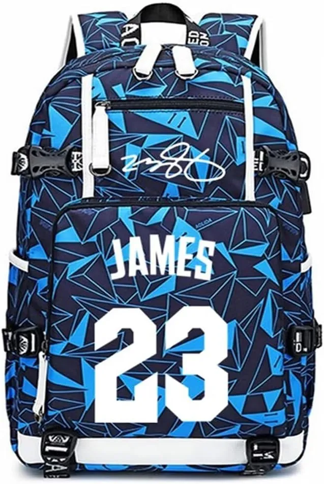 FANwenfeng Basketball Player 23 Luminous Backpack Travel Daypack Fans Bag (Style 18)