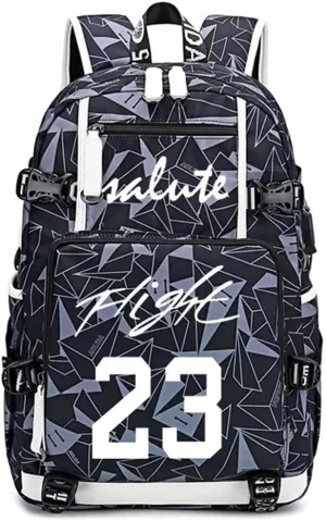 FANwenfeng Basketball Player 23 Luminous Backpack Travel Daypacks Fans Bag for Men Women (Style 7)