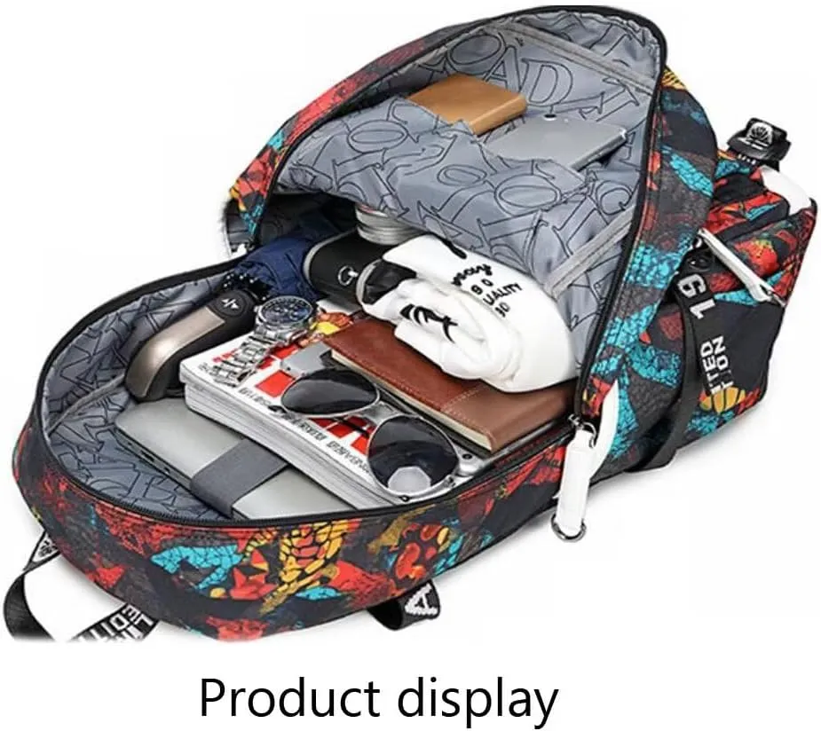FANwenfeng Basketball Player 23 Luminous Backpack Travel Daypacks Fans Bag for Men Women (Style 7)