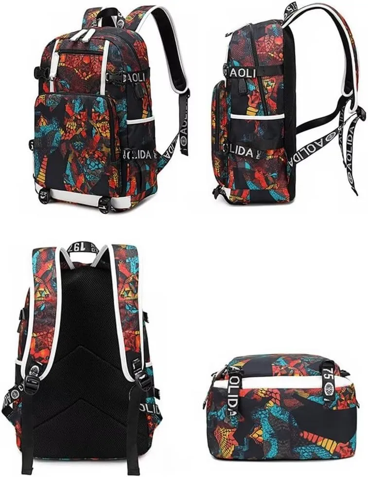 FANwenfeng Basketball Player 23 Luminous Backpack Travel Daypacks Fans Bag for Men Women (Style 7)
