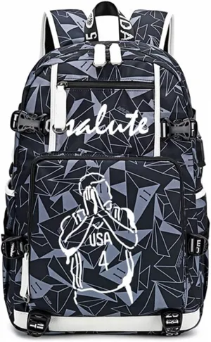 FANwenfeng Basketball Player 30 Luminous Backpack Travel Backpack Fans Bag for Men Women (Style 7)