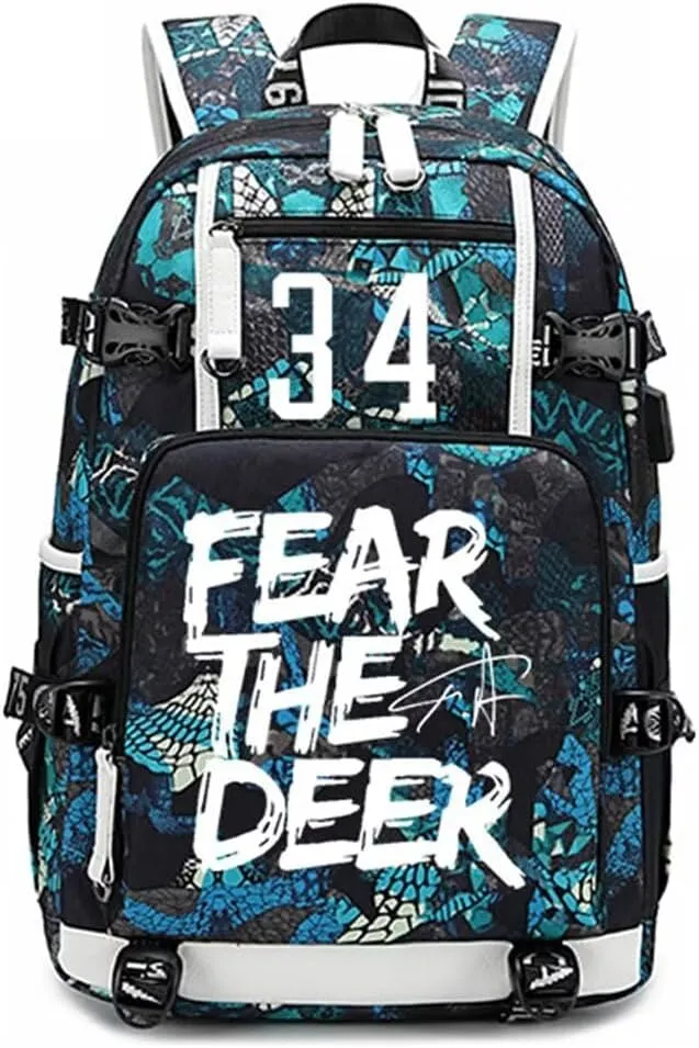 FANwenfeng Basketball Player GA34 Luminous Backpack Travel Backpack Fans Bag (Style 10)