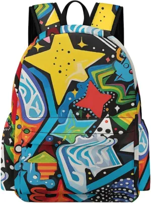 Fashion Laptop Backpack for Women Men Travel Backpacks Intense Close-Up Laptop Bag Lightweight Casual Daypack