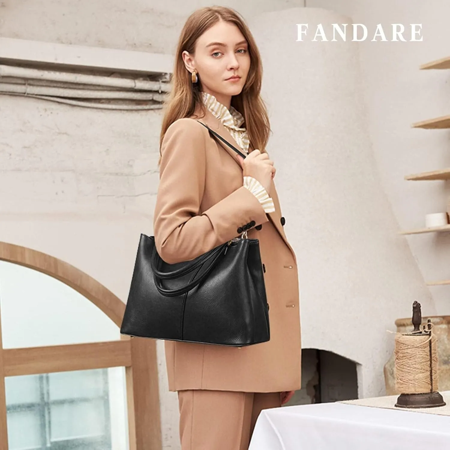 Fashion Women Handbag Waterproof Top-handle Bags Messenger PU Leather V-Shape Shoulder for Shopping