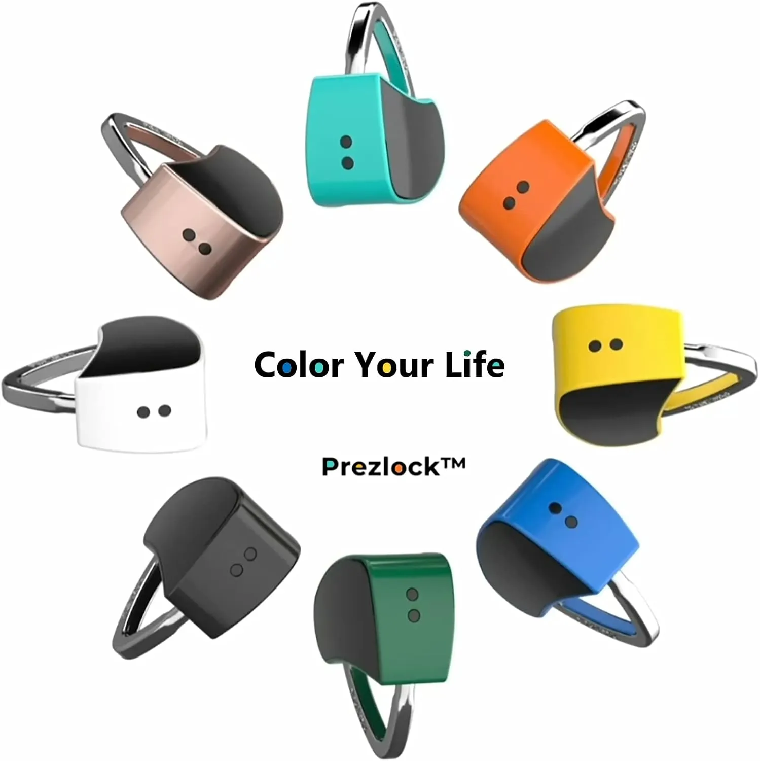 Fingerprint Padlock, Smart Padlock with Keyless Biometric, Multiple Fingerprints, Fashionable and Compact Lock, Suitable for GYM, Backpack, Sports, School, Personal Storage.1Pack.