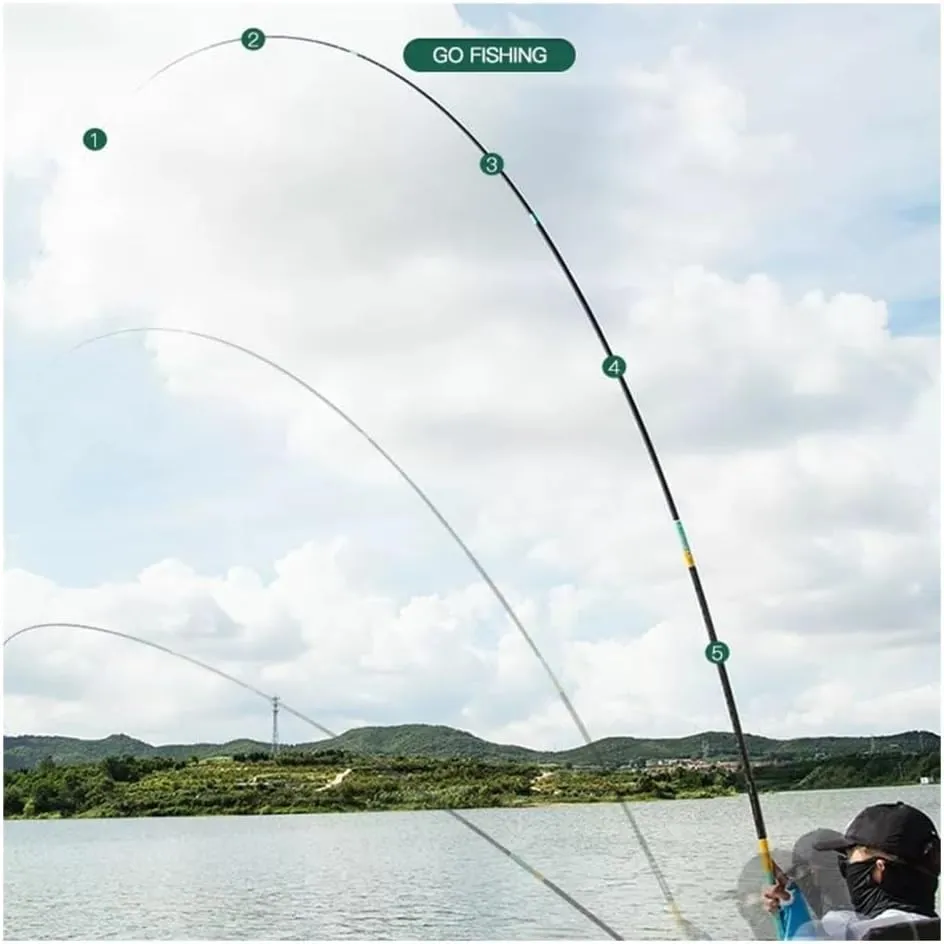 Fishing Rod, Telescopic Fishing Rod Ultra Light, Portable & Durable Fishing Gear