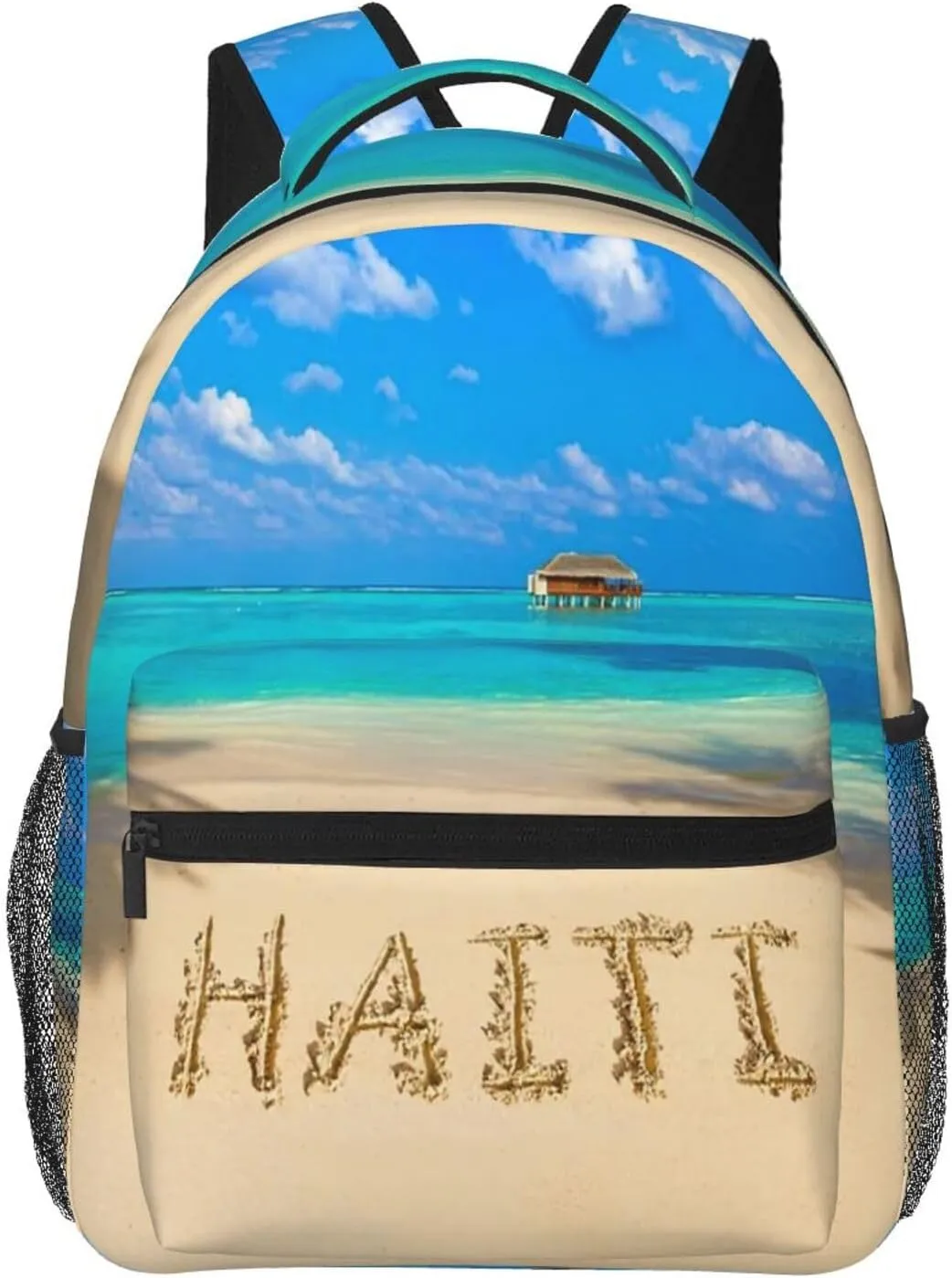 Flag of Haiti Backpack Casual Hiking Camping Travel Backpacks Lightweight Daypack Bag Women Men Bookbag