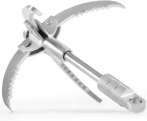 Foldable 4-Claw Grappling Hook, Stainless Steel Climbing Tool for Survival, Camping, Hiking & Mountaineering