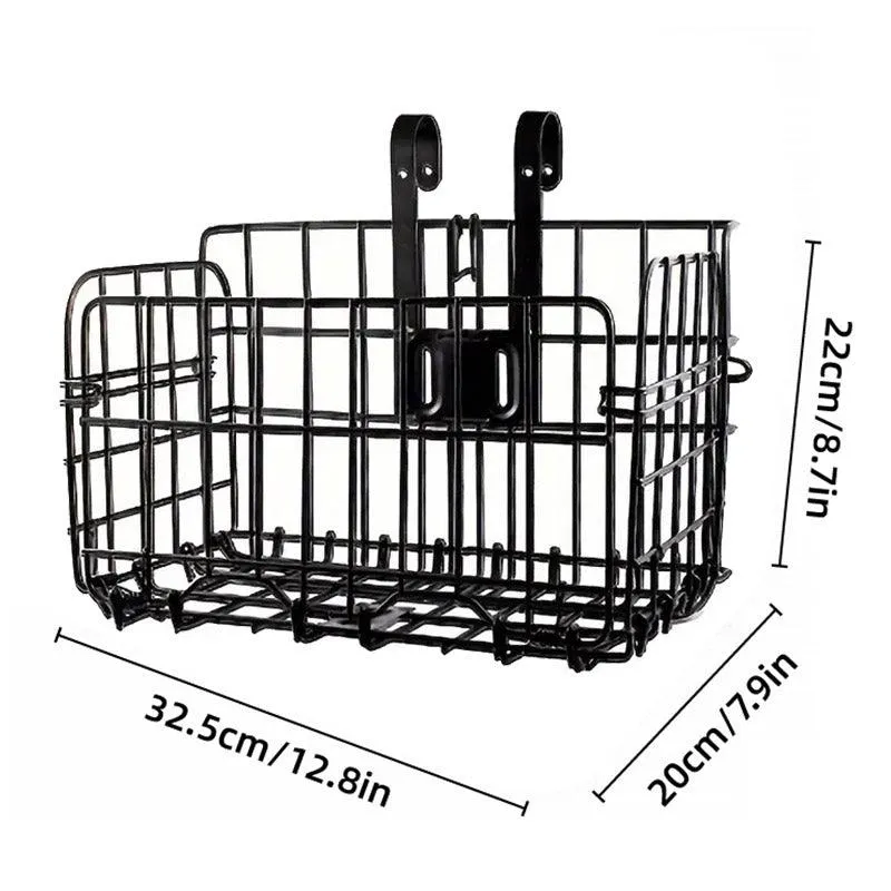 Foldable Bicycle Basket Front and Rear Hanging Storage Rack Bike Accessories